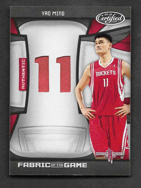 Ming, Yao 2009 Certified fabric of the game 88/99 #fogym