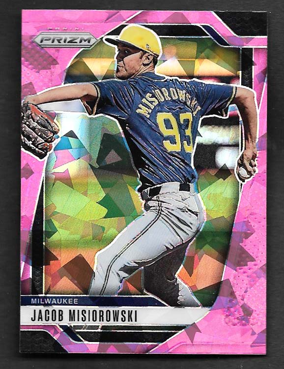 Misiorowski, Jacob 2025 Prizm pink ice #4  ROOKIE BLUE JAYS