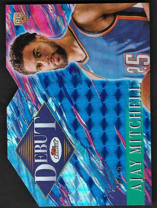 Mitchell, Ajay 2025 Topps Finest debut blue geometric 69/75 #d29  ROOKIE THUNDER