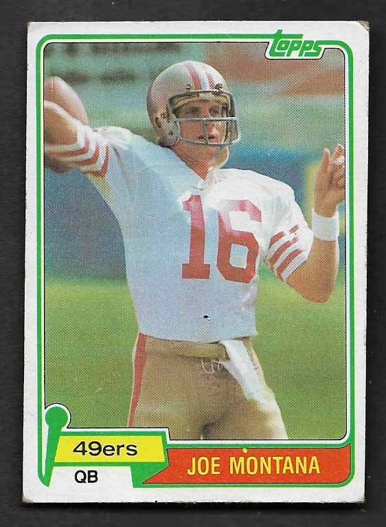 Montana, Joe 1981 Topps #216  ROOKIE 49ERS