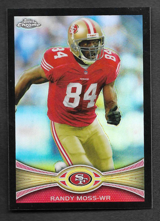 Moss, Randy 2012 Topps HOF Chrome Black 28/299 #32