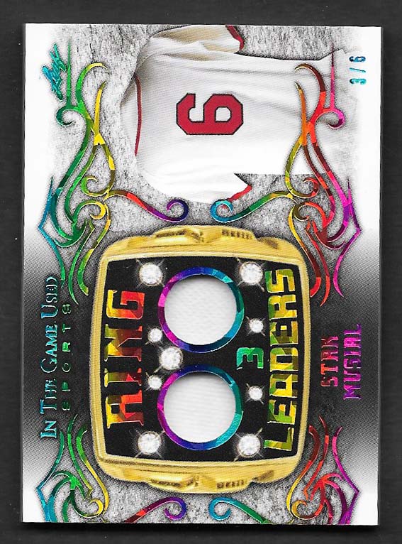Musial, Stan 2022 Leaf in the game Ring Leaders used jersey 3/6 #rl31  CARDINALS