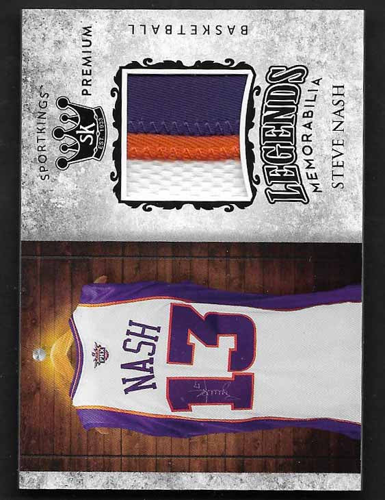 Nash, Steve 2018 Sportkings legends memorabilia jersey #lpm11 SUNS MAVERICKS