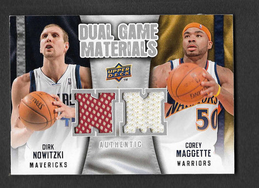 Nowitzki, Dirk 2009 UD dual game materials magette #dgmn