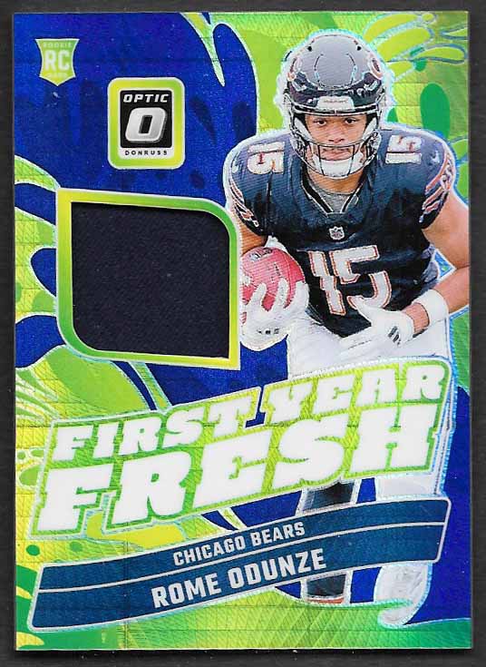 Odunze, Rome 2024 Donruss Optic first year fresh patch #fyf-roe  ROOKIE BEARS