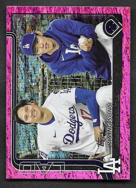 Ohtani, Shohei  Sasaki 2025 Topps rising sons pink foil #us269  DODGERS