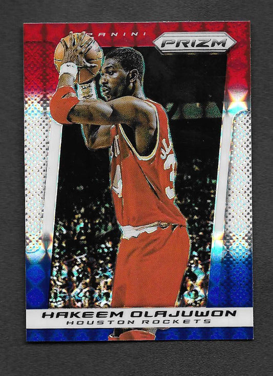 Olajuwon, Hakeem 2013 Prizm red white blue #254