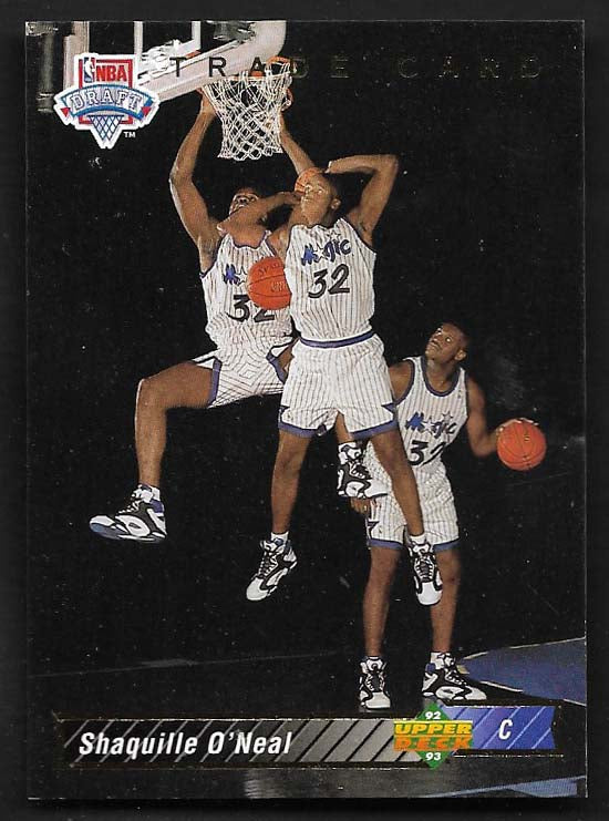 O'Neal, Shaquille 1992 Upper Deck  #1b  ROOKIE LAKERS HEAT MAGIC
