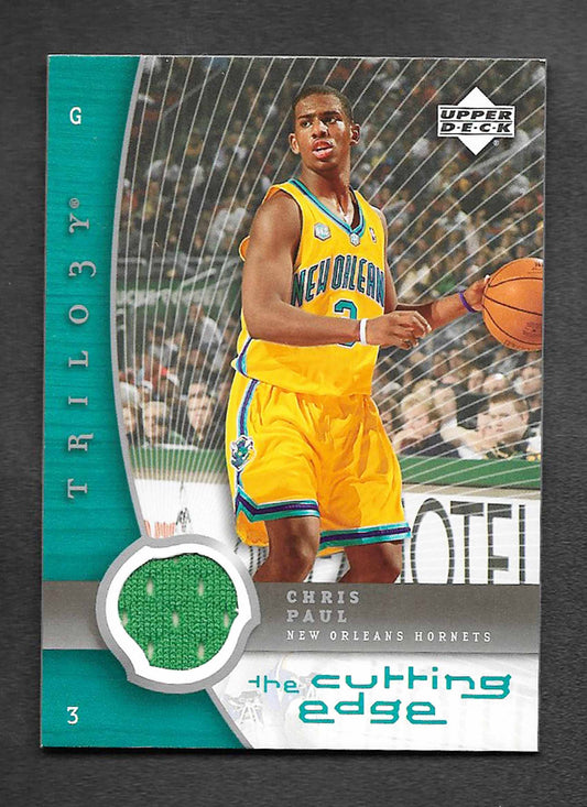 Paul, Chris 2005 UD cutting edge trilogy jersey #cecp