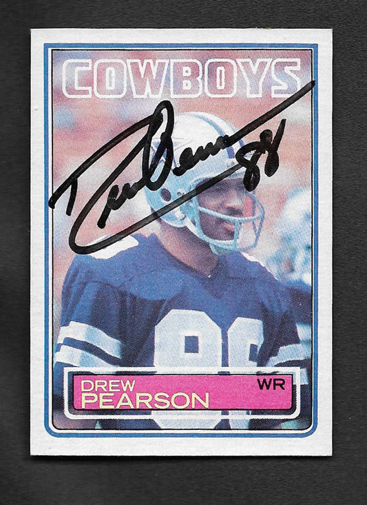 Pearson, Drew 1983 Topps HOF autograph TTM #51
