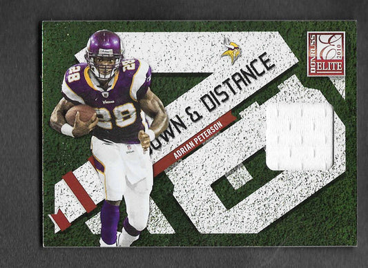 Peterson, Adrian 2010 Donruss Elite down distance jersey 290/299 #43