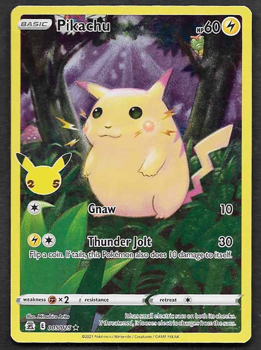 Pikachu 005 full art holo