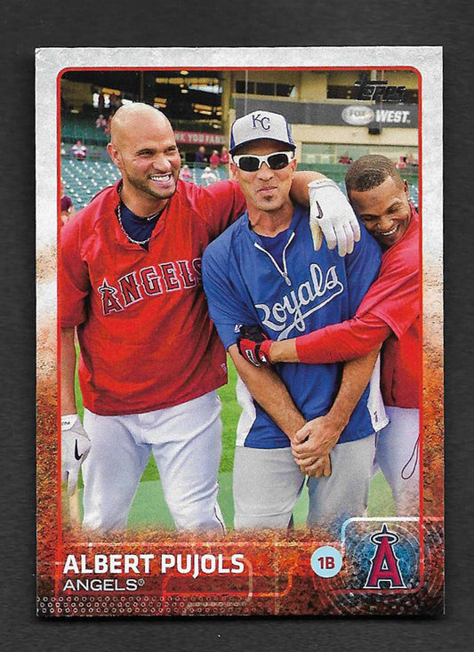 Pujols, Albert 2015 Topps laughing variation