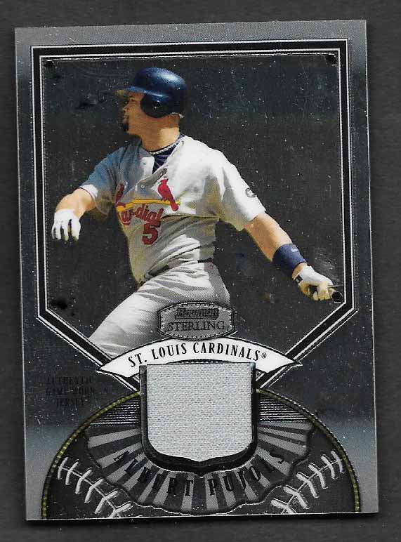 Pujols, Albert 2007 Bowman Sterling game jersey #bsap  CARDINALS ANGELS