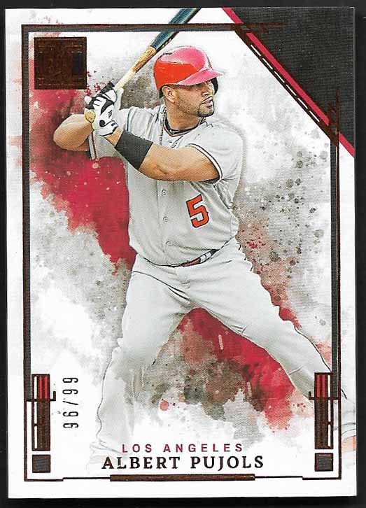 Pujols, Albert 2025 Panini Impeccable 96/99 CARDINALS ANGELS DODGERS