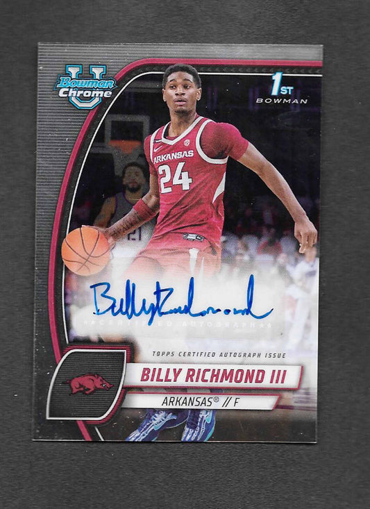 Richmond, Billy 2024 Bowman autograph #10
