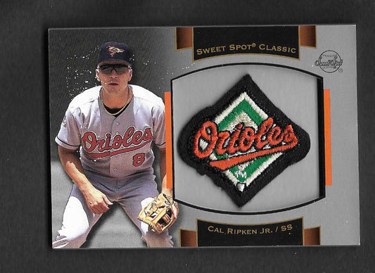 Ripken, Cal 2003 UD HOF sweet spot souvenir logo patch #cr1