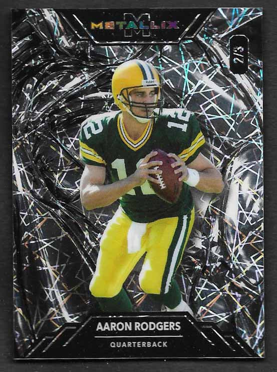 Rodgers, Aaron 2025 Wild Card metallix 2/3 #wmg-ar  PACKERS STEELERS