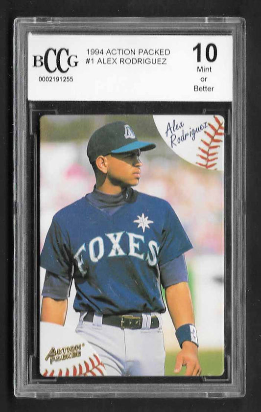 Rodriguez, Alex 1994 Action Packed minors #1  ROOKIE MARINERS YANKEES