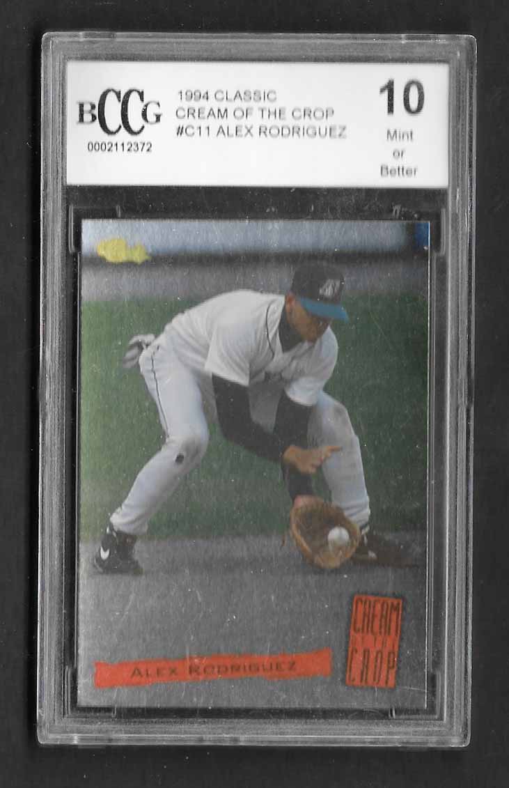 Rodriguez, Alex 1994 Classic Cream of the crop #c11 ROOKIE MARINERS YANKEES