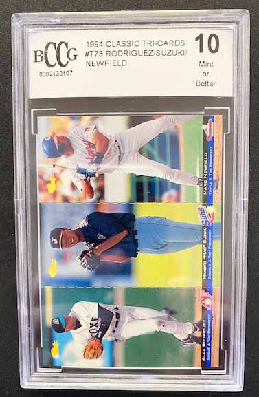 Rodriguez, Alex 1994 Classic tricards #t73  bccg 10  MARINERS YANKEES