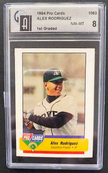 Rodriguez, Alex 1994 Pro Cards #1063 grade 8  MARINERS YANKEES