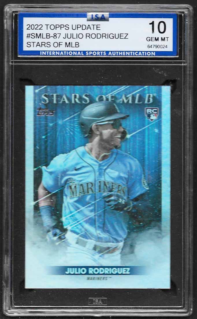 Rodriguez, Julio 2022 Topps update stars of mlb PSA10 #smlb87 ROOKIE MARINERS