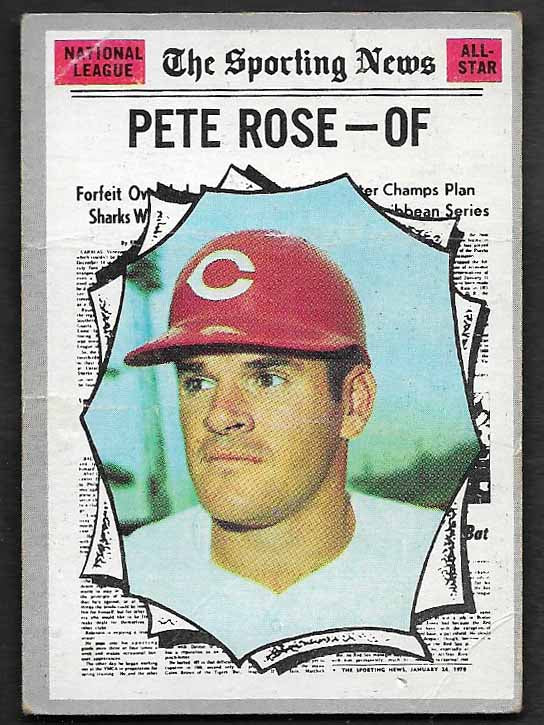 Rose, Pete 1970 Topps All Star #458  REDS PHILLIES