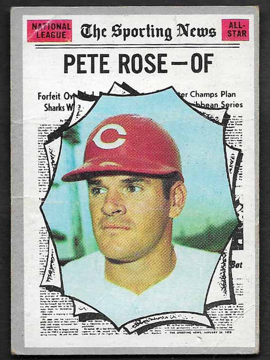 Rose, Pete 1970 Topps All Star #458  REDS PHILLIES