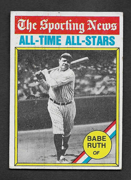 Ruth, Babe 1976 Topps all time all stars #345  YANKEES