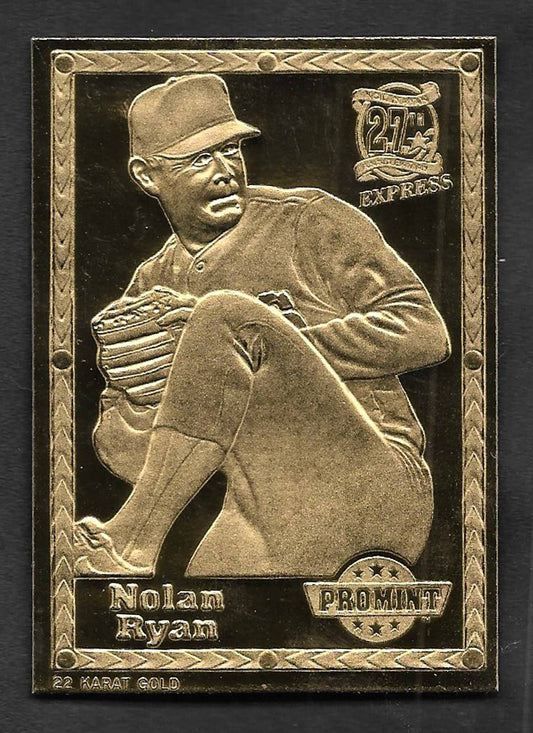 Ryan, Nolan 1992 Pro Mint 22k gold 53028  RANGERS ASTROS ANGELS METS
