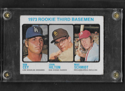 Schmidt, Mike 1973 Topps HOF below low book