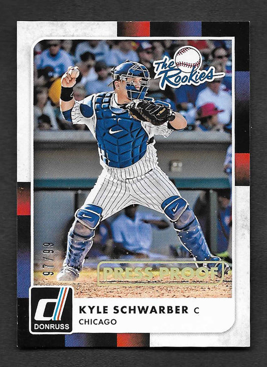 Schwarber, Kyle 2016 Donruss The Rookies Press Proof 97/99 #tr1