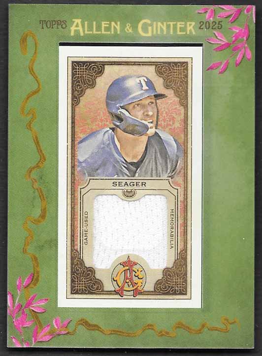 Seager, Corey 2025 Topps allen ginter mini frame relic #mfrcse  RANGERS DODGERS