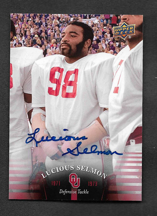 Selmon, Lucious 2011 UD OU autograph #24