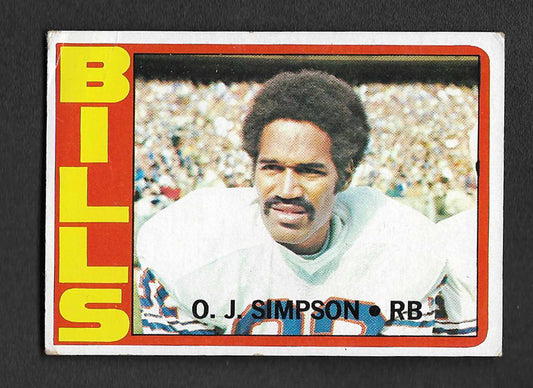 Simpson, OJ 1972 Topps HOF #160