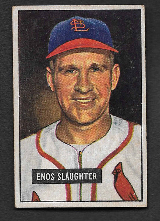 Slaughter, Enos 1951 Bowman HOF #low
