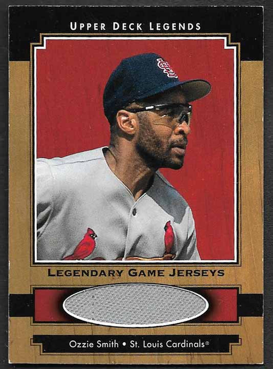 Smith, Ozzie 2001 Upper Deck legendary game jerseys #j-os  CARDINALS PADRES