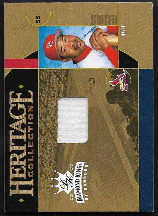 Smith, Ozzie 2005 Diamond kings heritage collection jersey 51/100 #hc20  CARDINALS PADRES