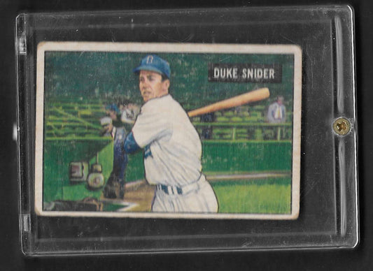 Snider, Duke 1951 Bowman HOF #low book price