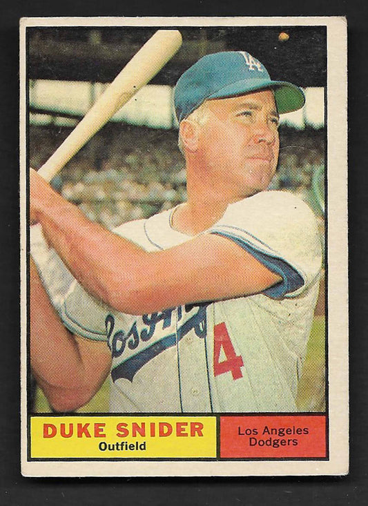 Snider, Duke 1961 Topps HOF #low
