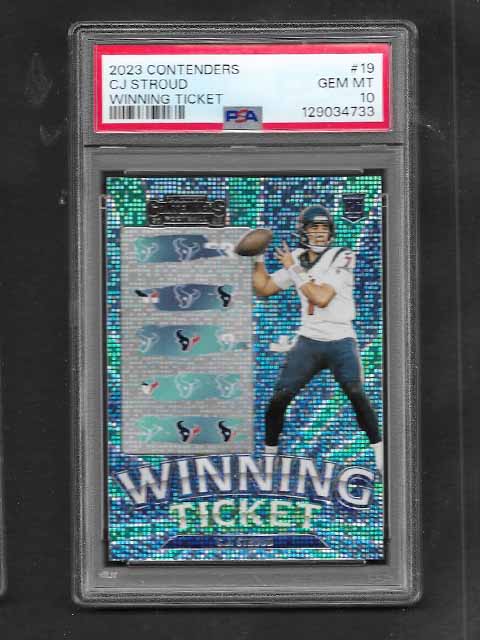 Stroud, CJ 2023 Contenders Winning Ticket #19 gem mt 10  TEXANS ROOKIE