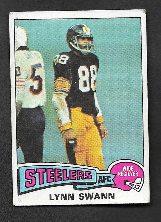 Swann, Lynn 1975 Topps HOF low crease #282