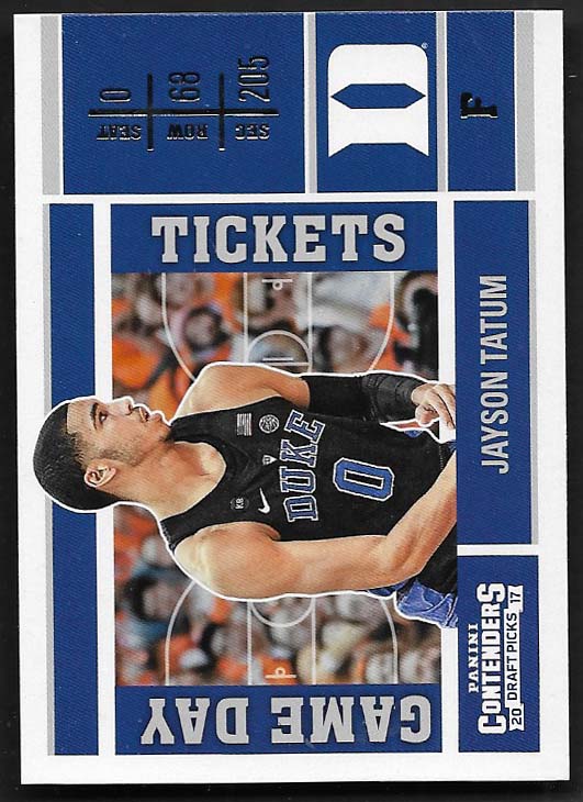 Tatum, Jayson 2017 Panini Contenders game day ticket #5  ROOKIE CELTICS