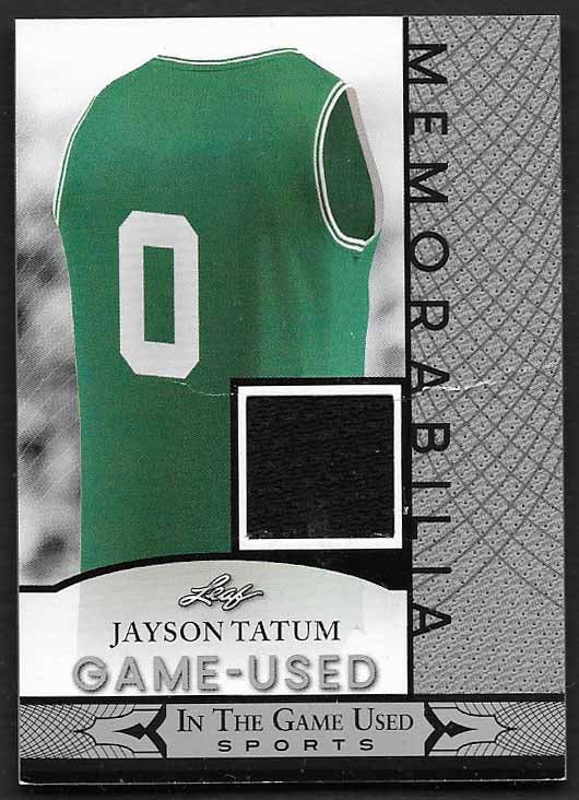 Tatum, Jayson 2024 Leaf game used jersey #gum59  CELTICS