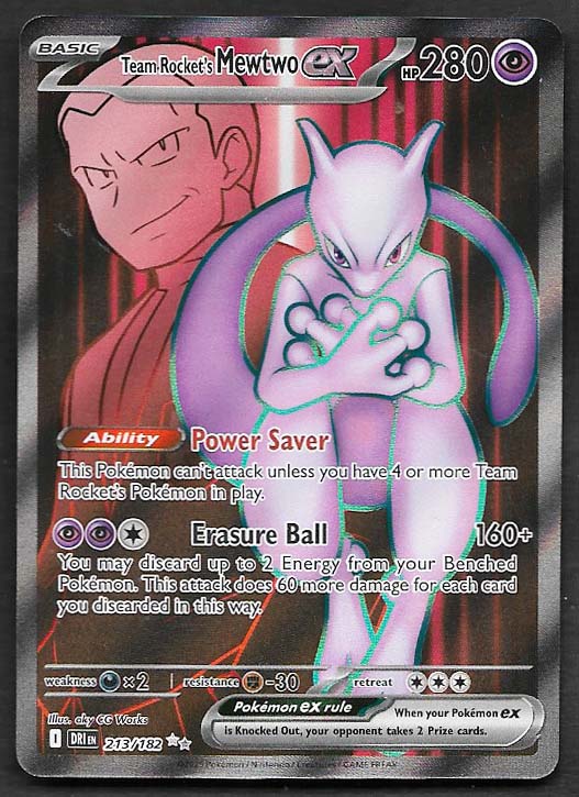 Team Rocket's Mewtwo ex  #213