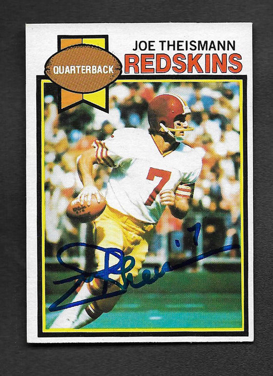 Theismann, Joe 1979 Topps autograph TTM #155