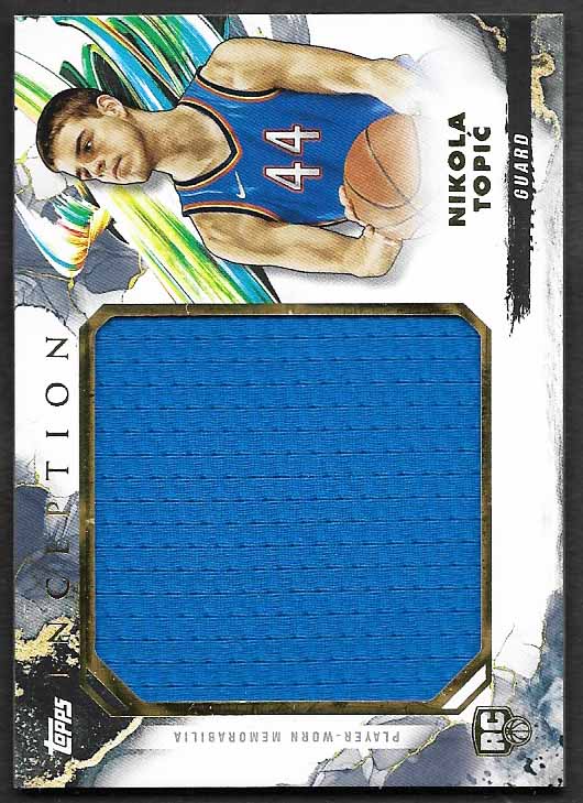 Topic, Nikola 2024 Topps Inception jumbo patch #rjr-nt  ROOKIE THUNDER