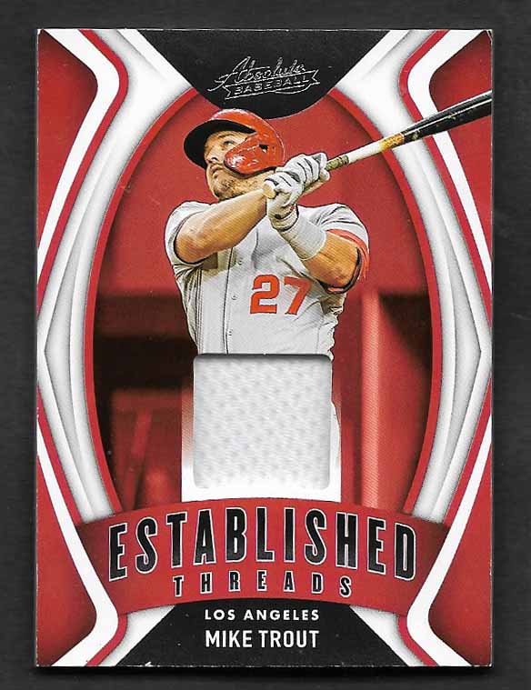Trout, Mike 2022 Absolute established threads #etmt  ANGELS