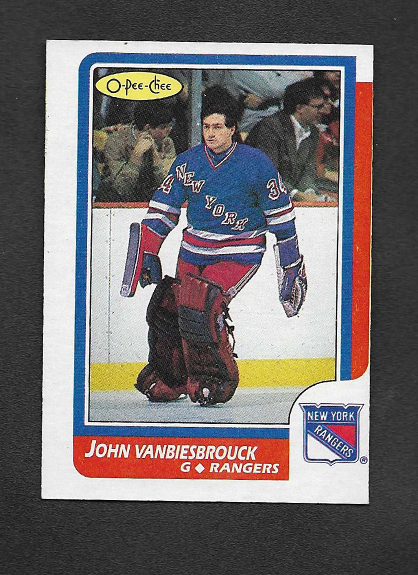 Vanbiesbrouck, John 1986 O-pee-chee #9 ROOKIE